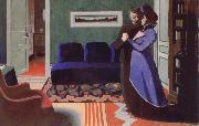 Felix Vallotton The Visit oil on canvas